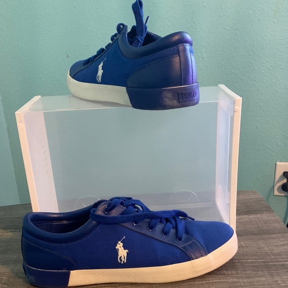 Polo by Ralph Lauren Men's Royal Blue Sneakers - Picture 3 of 4